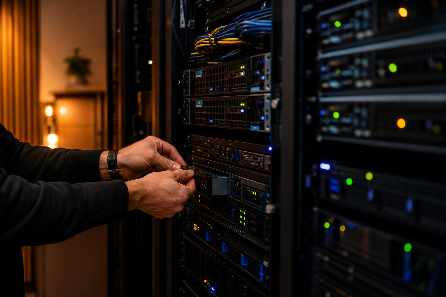Infrastructure work in a professionally managed server environment